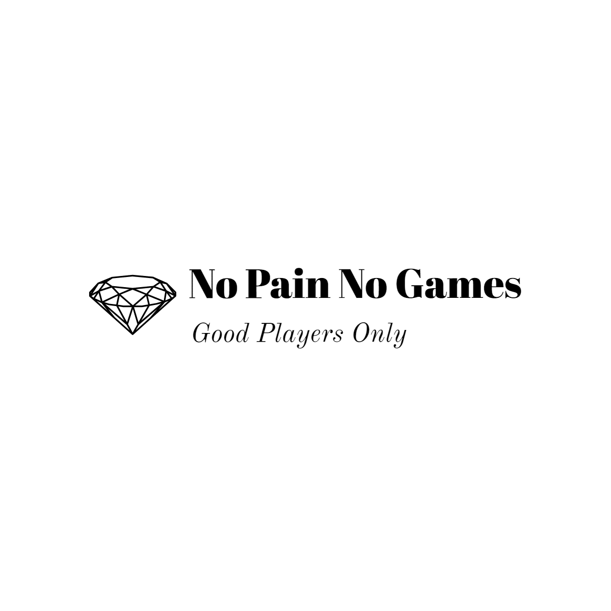 No Pain No Games logos black